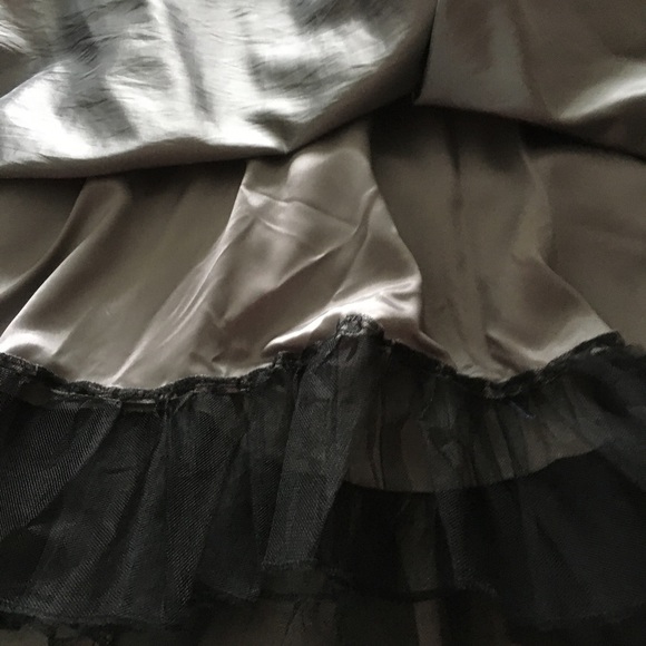 Boutique knee length charcoal grey halter dress size 10 - Picture 5 of 9